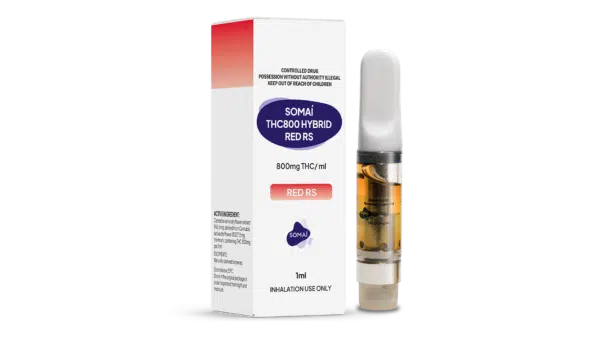 16 9 Box+Vape Senses Red RS Strawberry THC800