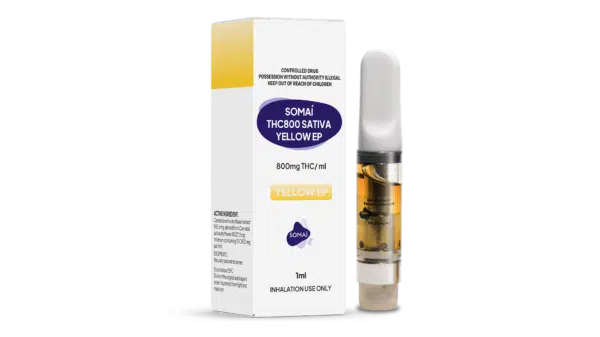 16 9 Box+Vape Senses Yellow EP Pineapple THC800