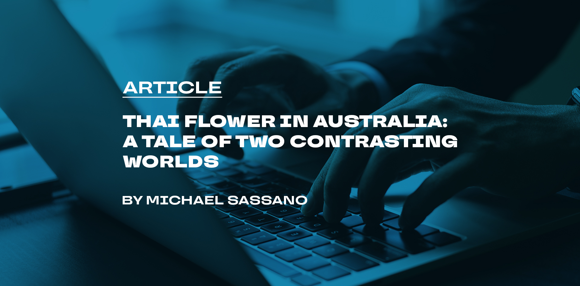 Thai flower in Australia: a tale of two contrasting worlds